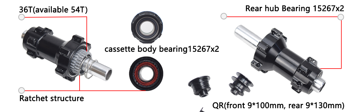 Road bike hub ratchet 36T shimano 11s for rim brake Road bike hub ratchet 36T shimano 11s for rim brake