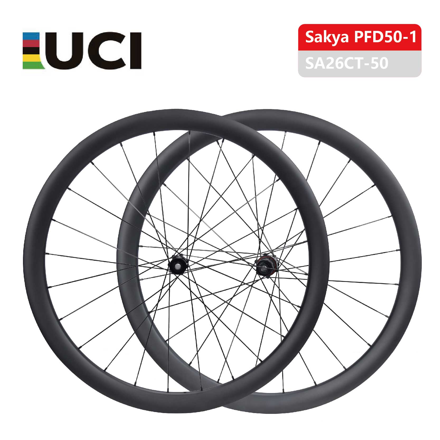 Ruote per bici in carbonio Sakya approvate UCI
