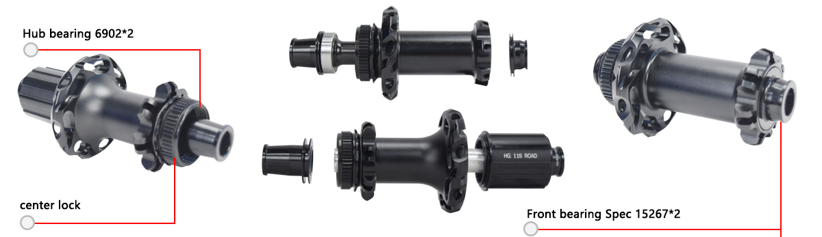 Carbon spoke hub ratchet 36T