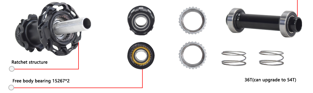 carbon spoke hub shimano or sram XDR optional