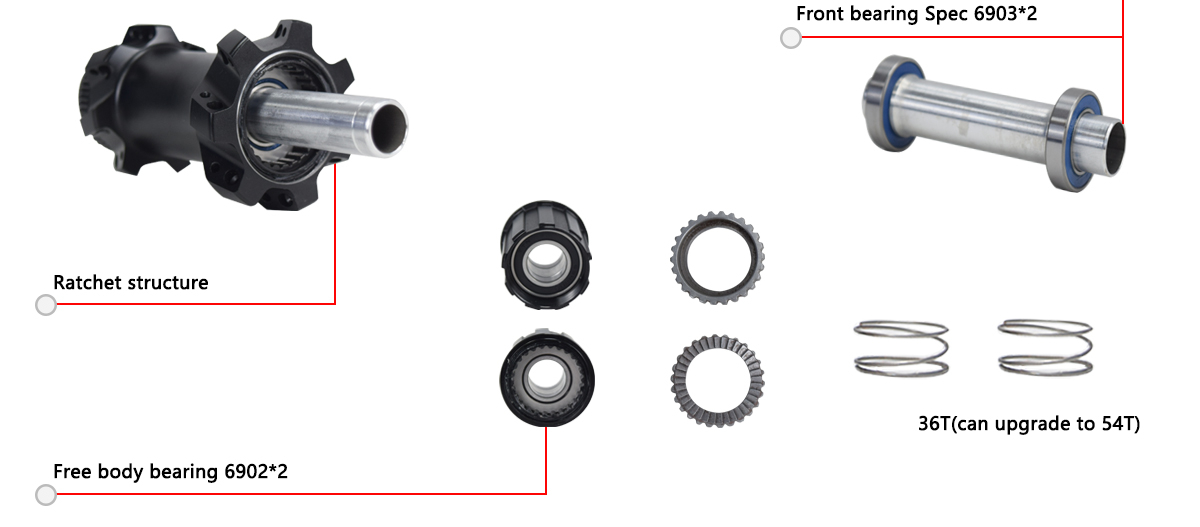 MTB hub center lock boost disc brake front 15*110m rear 12*148mm ratchet