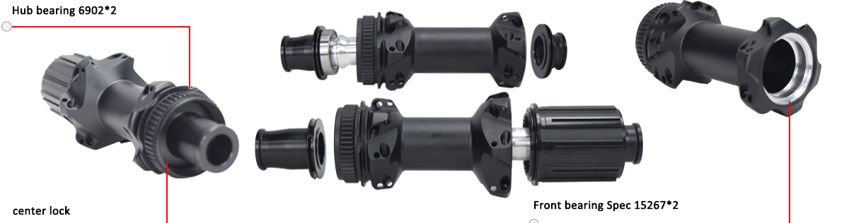 SA-RD02SL disc brake center lock hub ratchet 54T