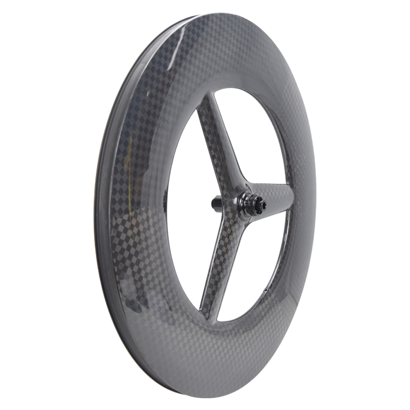 3-spoke carbon wheel tubeless