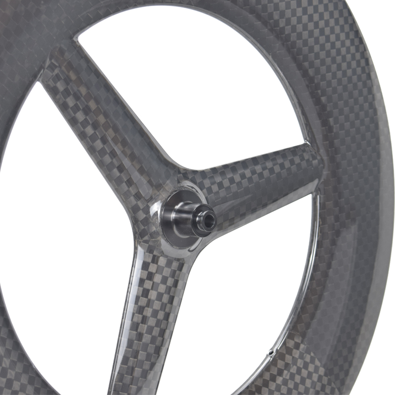 Center lock 3 spokes carbon wheel