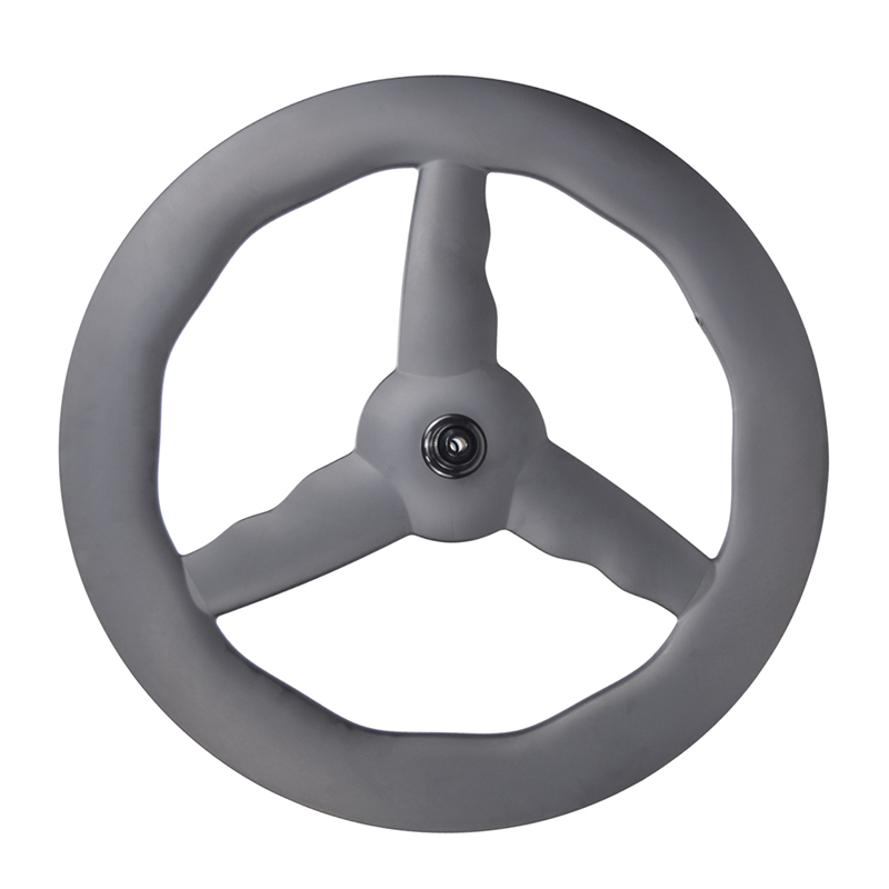 Tri-Spoke carbon wheel fixed gear track