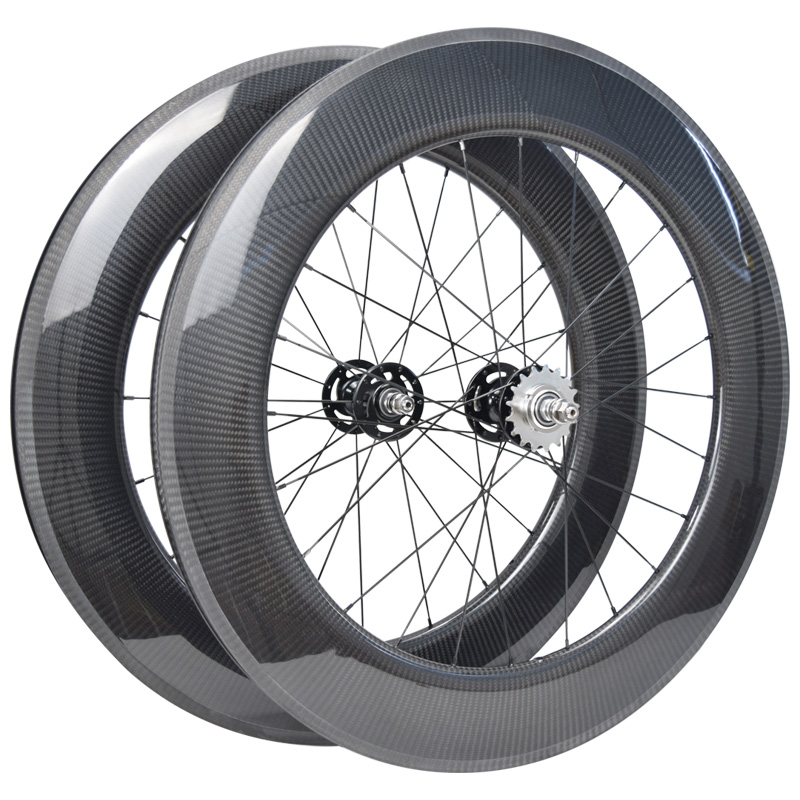 High-quality fixed gear carbon fiber wheelset